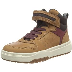 Geox Garçon J Bunshee Boy B Sneakers, Cognac/Bordeaux, 36 EU - Publicité