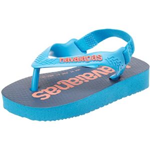 Havaianas Sandales Logomania pour bébés unisexes, Turquoise, 22 - Publicité