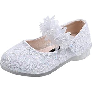 Generic Chaussures de princesse pour enfants et filles Ballerine en dentelle Mary Jane Flats Paillettes Papillon Chaussures de danse Chaussures de fête Chaussures de mariage Chaussures de - Publicité