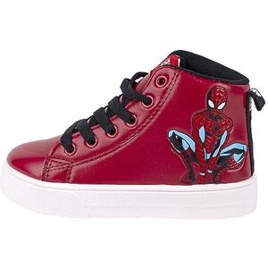 Spiderman High Top Sneakers Sneaker, Rojo, 27 EU - Publicité