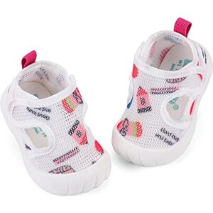 LACOFIA Chaussures Premier Pas Bébés Filles Baskets Bébé de Marche Respirantes Antidérapantes Rose 21(Étiquette 19) - Publicité