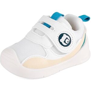 MK MATT KEELY Chaussures Premiers Pas Bébé Garcon Fille Basket Enfants Sneakers Respirant avec Semelle Caoutchouc Antidérapant,Blanc,EU23(CN20) - Publicité