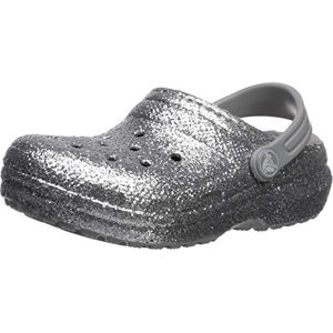 Crocs Classic Glitter Lined Clog Kids Argent Croslite 36 EU - Publicité