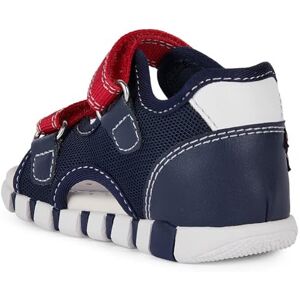 Geox Bébé garçon B Sandal Iupidoo Boy, Bleu Marine/Rouge, 22 EU - Publicité