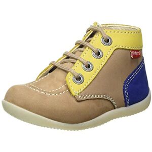 KICKERS Mixte bébé BONZIP-2 Bottine, Beige Jaune Marine 111, 22 EU - Publicité