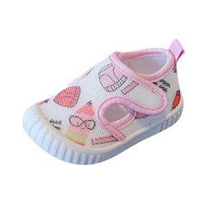 Generic Chaussures unisexes pour bébé Pour le printemps et l'été Respirantes Chaussures plates En maille Respirantes Flexibles Légères Antidérapantes Semelle souple, Z2 rose., 27 EU - Publicité