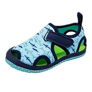 Generic Chaussures de plage pour enfants Nombreuses autres couleurs Chaussures d'été Chaussures de plage Antidérapantes Souple Chaussons pour enfants et jeunes Légères, Z bleu ciel., 28 EU - Publicité