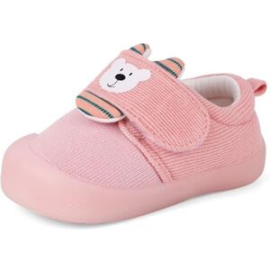 MASOCIO Chaussure Bebe Fille Baskets Bébé Chaussures Premiers Pas Taille 21 Rose 2 (Taille Fabricant: CN 17) - Publicité