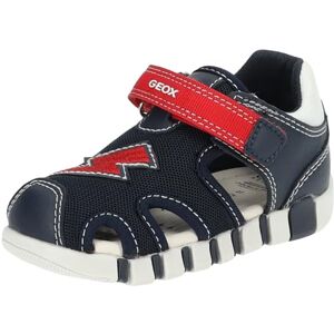 Geox Bébé garçon B Sandal Iupidoo Boy, Bleu Marine/Rouge, 22 EU - Publicité