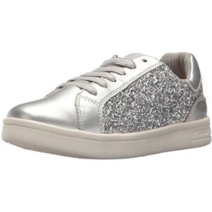 Geox J Djrock D, Baskets Basses Fille, Argent (Silver), 30 EU - Publicité