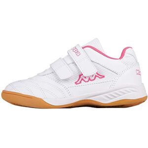 Kappa Kickoff Chaussures Multisport Indoor, Blanc (White/L´Pink 1027), 28 EU - Publicité