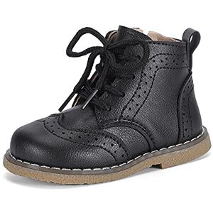 MASOCIO Bottines Enfant Fille Garcon Bottes Enfant Bottine Botte Enfants Garçon Ankle Boots Chaussure Noir Taille 23 (CN 23) - Publicité