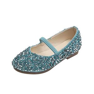 OBiQuzz Chaussures de princesse pour fille 21 – Chaussures à paillettes avec talon, mocassins à paillettes, chaussures de danse, chaussures de soirée, chaussures de fête, chaussures d'école, chaussures de - Publicité