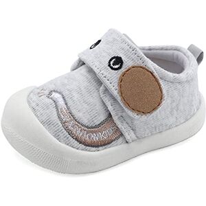 MASOCIO Chaussure Bebe Garcon Baskets Bébé Chaussures Premiers Pas Chausson Garçon Taille 21 Gris (Taille Fabricant: CN 17) - Publicité