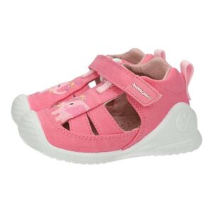 Biomecanics  Sandales pour filles Chaussures respectueuses Premiers Pas Souple Sandales d'été Rose avec Velcro Fille Sandales, rose, 23 EU - Publicité