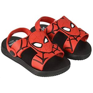 Sun City Sandales de plage enfant garçon Spiderman Marvel Rouge/noir du 22 au 27 (22) - Publicité