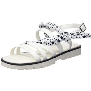 Geox Fille J Starblush G Sandal, Blanc, 28 EU - Publicité