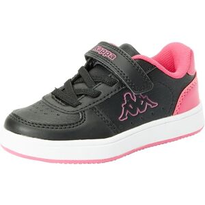 Kappa Mixte bébé Malone Sneakers Basses, Noir, Rose, 24 EU - Publicité