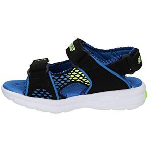 Skechers E-II Sandales Bout Ouvert, Noir (Black/Blue/Lime), 29 EU - Publicité