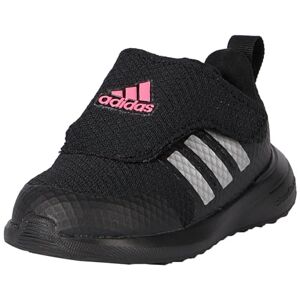 Adidas Mixte bébé Fortarun 2.0 Shoes Kids Sneakers, Core Black/Silver met./Lucid Pink, 21 EU - Publicité