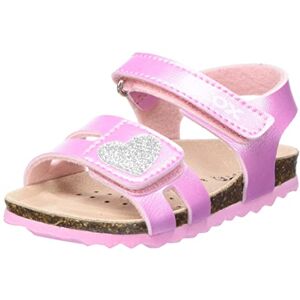 Geox Bébé Fille B Sandal Chalki Girl, Pink Silver, 20 EU - Publicité