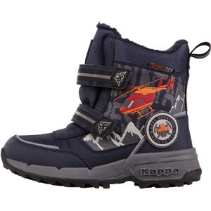 Kappa Code de Style :  Mountres Tex K Botte de Neige, Bleu Marine/Orange, 33 EU - Publicité