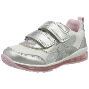 Geox Bébé Fille B Todo Girl A Sneakers, Silver/Pink, 22 EU - Publicité