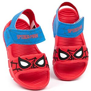 Marvel Spider-Man Sandals Enfants Toddlers   Curseurs de masque facial de super-héros pour garçons filles avec sangle de soutien   Chaussures d’été Red Blue Chaussures - Publicité