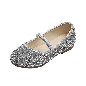 OBiQuzz Chaussures de princesse pour fille 21 – Chaussures à paillettes avec talon, mocassins à paillettes, chaussures de danse, chaussures de soirée, chaussures de fête, chaussures d'école, chaussures de - Publicité