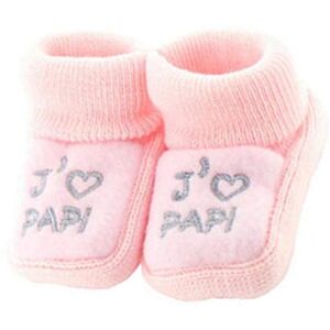 NOSBEBES® Chaussons bébé idée Cadeau bébé maternité ou idée Annonce de Grossesse (rose-py) 0-3 mois Etroit - Publicité