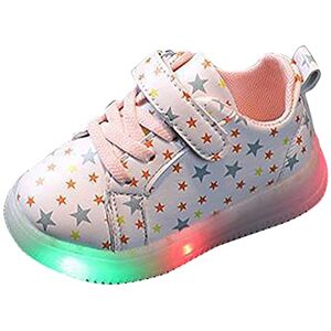 TDEOK Baskets de Sport LED Filles bébé Bottes en Cristal pour bébé Bowknot Enfants Chaussures Lumineuses Chaussures de bébé Baskets Talon Compensé (Z-B-Pink, 21 Toddler) - Publicité