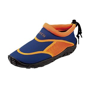 BECO chaussons aquatiques chaussure de bain chaussures néoprènes pour enfants Multicolore (Bleu/Orange) 27 EU - Publicité