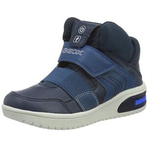 Geox J Xled Boy A, Baskets Garçons, Navy, 40 EU - Publicité