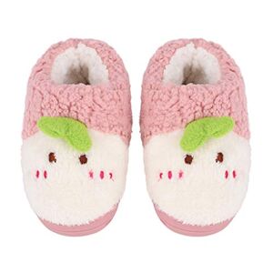 RUIXIB Chaussons Enfant Garçon Fille Chausson Antidérapant Enfant Chausson Polaire Enfant Chaussons Hiver Enfant Chausson Souple Enfant Chausson Animaux Chaussons Mignon Motif Cartoon Chaussons Noël Enfant - Publicité