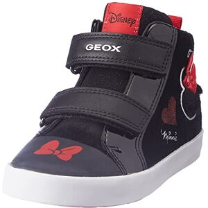 Geox Bébé Fille B Kilwi Girl D Sneakers, Black/Red, 22 EU - Publicité