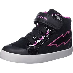 Geox Bébé Fille B Kilwi Girl B Sneakers, Black/Fuchsia, 22 EU - Publicité