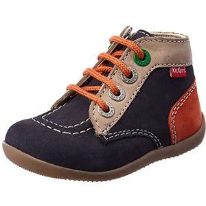 KICKERS Mixte Enfant Bonzip-2 Bottines, Marine Beige Orange, 22 EU - Publicité