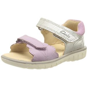 Clarks Garçon Fille Roam Wing T. Sandale, Lilac Combi, 22.5 EU - Publicité