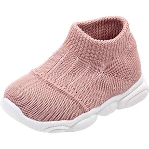 DAY8 Chaussures DAY8 Basket Bebe Fille Pas Cher Mode Basket Fille Montante Sport Running Tricot Mesh Automne Chaussettes Chaussure Bebe Garcon Hiver Sneakers Bebe Garcon Caoutchouc Printemps (22 EU, Rose) - Publicité