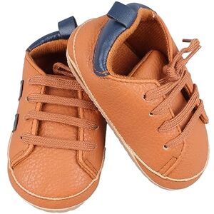 Spacnana Bébé à Lacets Baskets avec Semelle Antidérapante Mignon élégant Bas en Cuir PU Chaussures de Marche décontracté Plat Infantile Mode - Publicité