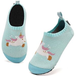 Kyopp Garcon Chaussettes Chaussures Fille Respirant Chaussons Antidérapante Chaussons Bébé Enfant Mixte Enfant（Licorne Bleue 22/23EU） - Publicité