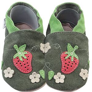 HOBEA-Germany Chaussures rampantes pour garçons et Filles dans différents modèles:22/23 (18-24 Mois) Fraises Olive - Publicité