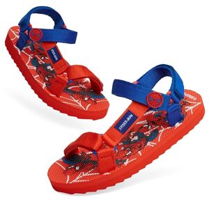 Marvel Sandales Spiderman Enfant Garcon Chaussure Ouverte Enfant Garcon Été Taille 28-35 (Rouge, 28 EU) - Publicité