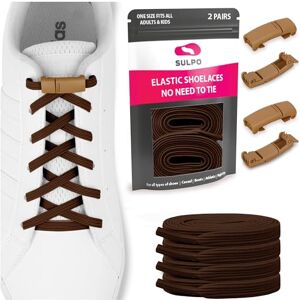 SULPO Lacets chaussures plats avec fermeture magnétique Autobloquants lacet elastique enfant et adulte Lacets elastique sans noeuds pour les baskets, converse, sneakers No Tie Lacets - Publicité