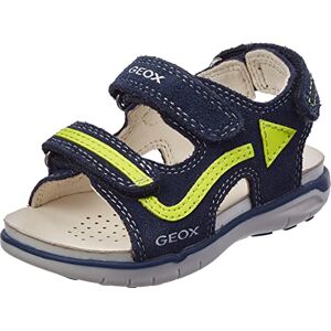 Geox Bébé Garçon B Sandal Delhi Boy A Sandales, Navy/Fluo Yellow, 20 EU - Publicité