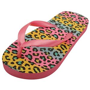 Sandrocks Tongs d'été amusantes pour filles Rose Rose Imprimé leopard, 27/28 EU - Publicité