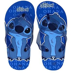 Disney Stitch Tongs pour Filles Stitch Sandales D'été Design Classiques et Légères Taille EU 27/28   Bleu - Publicité