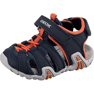 Geox Bébé Garçon B Sandal Kraze A Sandales, Navy/Orange, 22 EU - Publicité