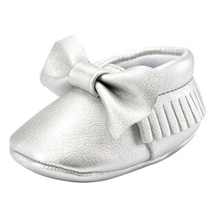 Gaorui Chaussures Bébé de Marche Unisex Mocassin Cuir Souple Frange Papillon Respirable - Publicité
