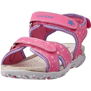 Geox Fille Jr Sandal Roxanne B Sandales, Fuchsia/Lilac, 28 EU - Publicité